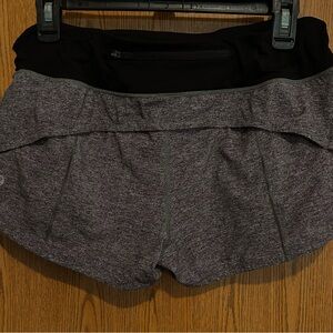 Lululemon Athletica Charcoal Heather Athletic Shorts